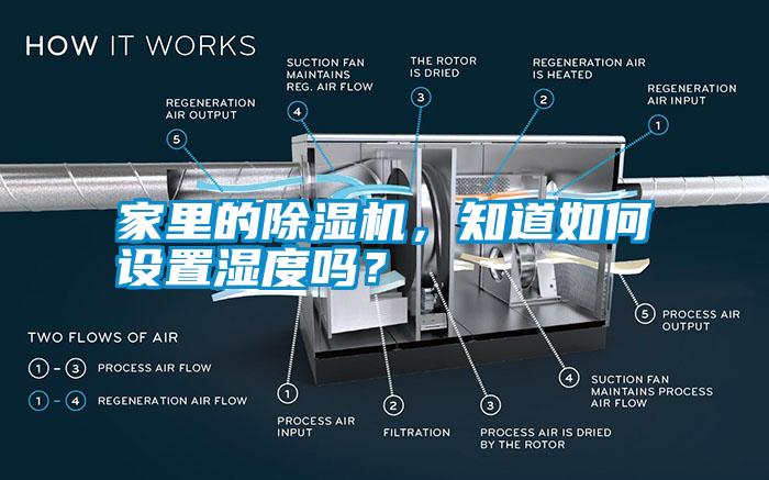 家里的除濕機，知道如何設(shè)置濕度嗎？