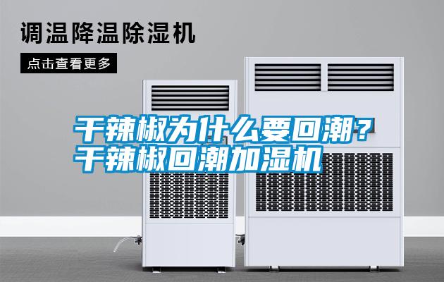 干辣椒為什么要回潮？干辣椒回潮加濕機(jī)