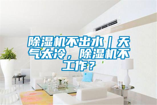 除濕機不出水｜天氣太冷，除濕機不工作？