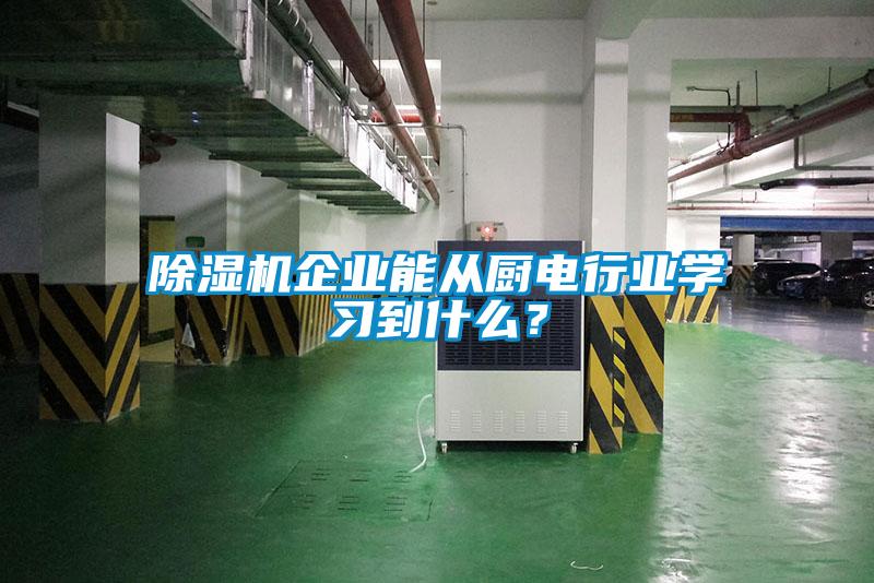 除濕機企業(yè)能從廚電行業(yè)學習到什么？