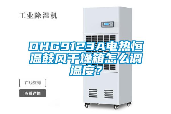 DHG9123A電熱恒溫鼓風(fēng)干燥箱怎么調(diào)溫度？