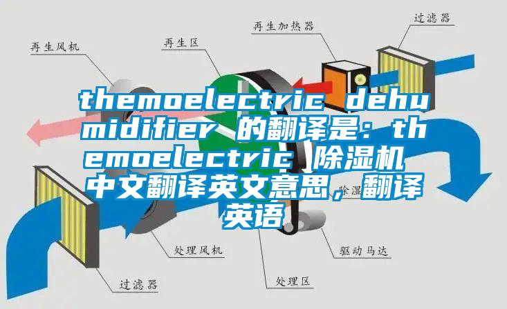 themoelectric dehumidifier 的翻譯是：themoelectric 除濕機(jī) 中文翻譯英文意思，翻譯英語