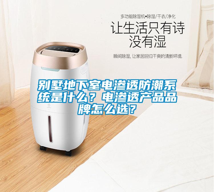 別墅地下室電滲透防潮系統(tǒng)是什么？電滲透產(chǎn)品品牌怎么選？