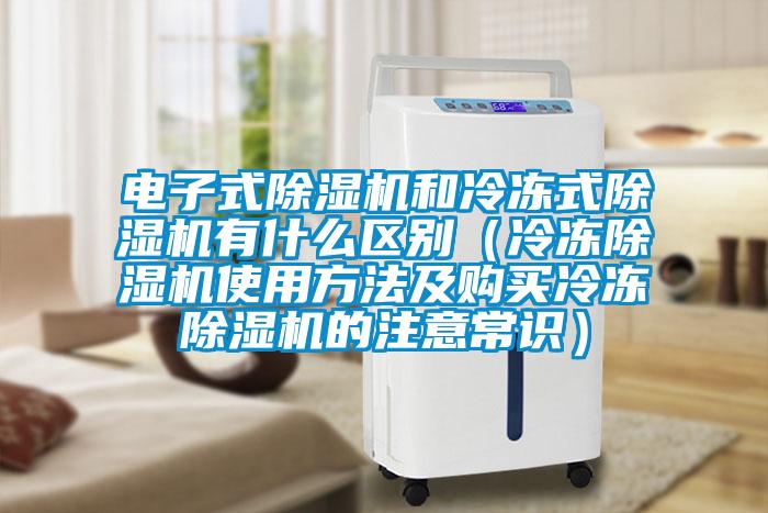 電子式除濕機(jī)和冷凍式除濕機(jī)有什么區(qū)別（冷凍除濕機(jī)使用方法及購(gòu)買冷凍除濕機(jī)的注意常識(shí)）