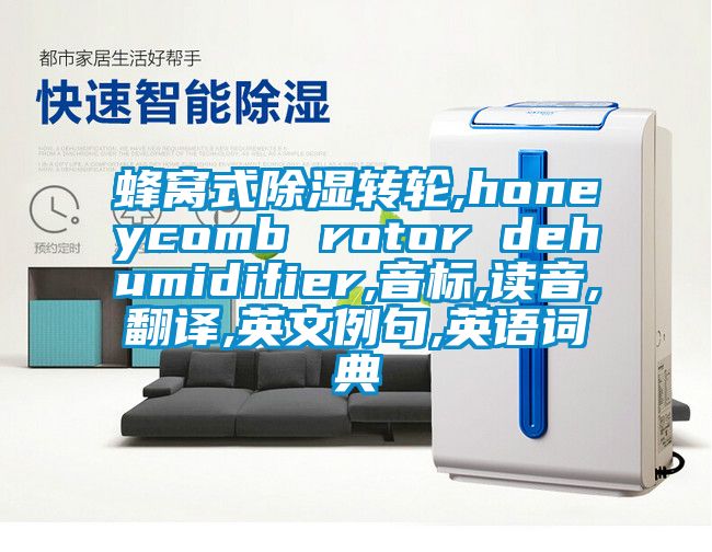 蜂窩式除濕轉輪,honeycomb rotor dehumidifier,音標,讀音,翻譯,英文例句,英語詞典